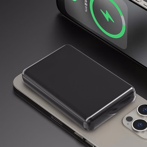 Dudao K14S Magnetic Power Bank 20W 5000mAh 1x USB-A 1x USB-C - Black