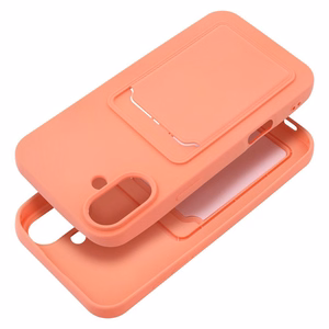 Suojakuori iPhone 16 PLUS:lle Card Case vaaleanpunainen
