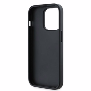 Karl Lagerfeld Diagonal Quilted Script Suojakuori iPhone 13 Pro Max:lle - musta