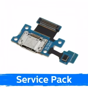 Latausportti yhteensopiva Samsung T705 Tab S 8.4'' flex-kaapelilla / hopeinen (Service Pack)