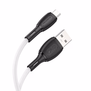 Borofone Kaapeli BX86 Advantage - USB - Micro USB - 2,4A 1 metri valkoinen
