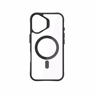 3mk Satin Armor MagCase MagSafella iPhone 16:lle - Kirkas mustalla kehyksellä