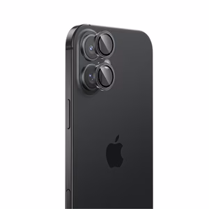 Benks Karkaistu lasi Glass Warrior Lens Protector kameralle iPhone 16:lle/16 Plus:lle (linssi 2 kpl) musta