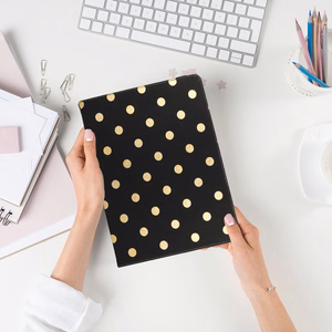 Wonder Canvas Tabletin suojakuori 13 tuumaa kultainen polka-dot
