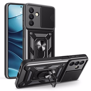 Defender Slide Suojakuori Samsung Galaxy A17 4G / A17 5G / A26 5G:lle musta