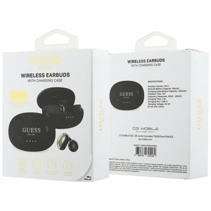 Wireless earphones OWS Guess Metalic Finish Electropated Parts Classic Logo black