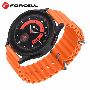 Hihna Samsung Galaxy Watch:lle Forcell F-Design FS01 silikonireikä 22 mm oranssi