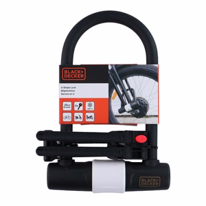 BLACK+DECKER U-lukko polkupyörään, 14 × 25 cm