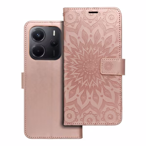 MEZZO kirjakotelo XIAOMI Redmi Note 14 5G:lle mandala ruusukulta