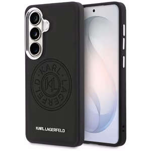 Karl Lagerfeld Suojakuori Perforated KL MagSafe Samsung Galaxy S26 Plus:lle musta