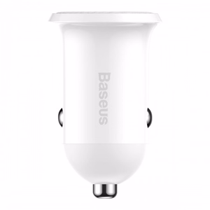 Baseus Grain Pro autolaturi 2x USB 4,8A (valkoinen)