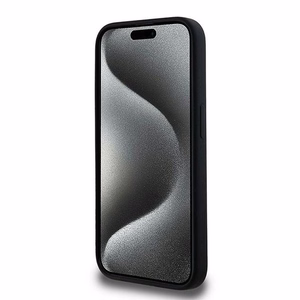 KARL LAGERFELD Suojakuori IPHONE 15 Pro yhteensopiva MagSafe KLHMP15LSCMKCRHK (Silicone KC Body Ring) musta