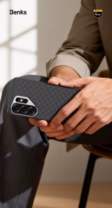 Benks Magnetic Armor Pro Armor Grid Kevlar Case Metal Frame 600D (H048) Samsung Galaxy S26 -puhelimelle musta