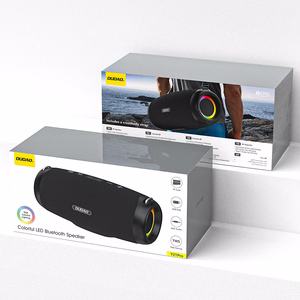 Dudao Y21Pro langaton kaiutin RGB-taustavalaistuksella Bluetooth 5.3 musta