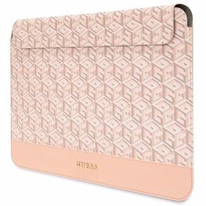 Guess GCube Stripes case for a 14" laptop - pink