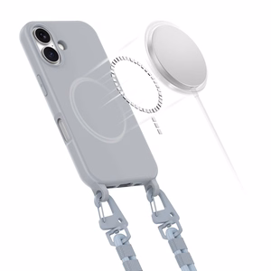 Tech-Protect MagNecklace MagSafe Suojakuori iPhone 16:lle - harmaa