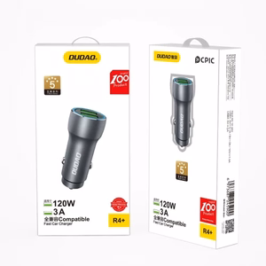 Autolaturi Dudao R4+ harmaa 18W (2xUSB-A)