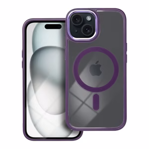 Suojakuori iPhone 15:lle Color Edge Mag Cover yhteensopiva MagSafe violetti