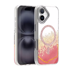 Epoxy Mag suojakuori iPhone 16 6,1" vaaleanpunainen