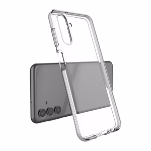 Spring Case Cover Geelisuojus värikehyksellä Samsung Galaxy A13 5G vaaleanpunainen vaaleanpunainen