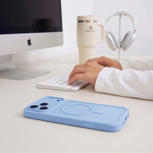 Tech-Protect Magmat Magsafe CC Case for iPhone 18 Pro / 17 Pro - Light Blue Matte