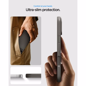 Spigen Thin Fit MagSafe -suojakuori iPhone 17 Pro / 18 Pro -malleille, grafiitti