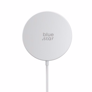 Langaton laturi BLUE STAR Charging Pad 15W yhteensopiva MagSafe valkoinen