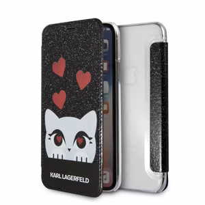 Karl Lagerfeld Valentine iPhone X/Xs Suojakuori - Musta