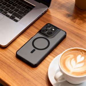 Tech-Protect Magmat MagSafe -suojakuori Motorola Moto G57 Power / G67 Power:lle - matta musta