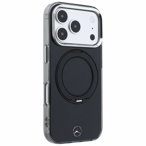 Mercedes Iconic Logo -suojakuori laitteelle iPhone 18 Pro Max / 17 Pro Max, rengastuella, MagSafe-yhteensopiva – musta