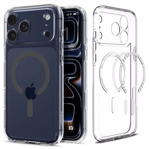 Spigen Ultra Hybrid MagSafe Suojakuori iPhone 17 Pro Max:lle - kirkas harmaa