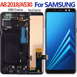 LCD Display Compatible with Samsung A530 A8 2018 Black OLED-II / INCELL