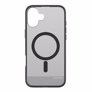 Incase Slim Case -suojakuori MagSafe-tuella iPhone 16 Plus -puhelimelle, läpikuultava musta