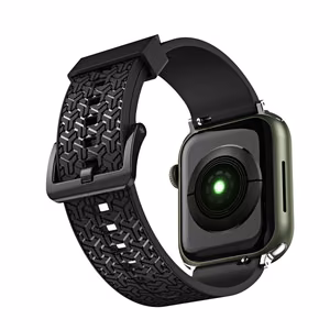 Kellohihna Y Kellonauha Rannekoru Apple Watch 42 / 44 / 45 mm:lle - Musta