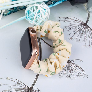 Kangas Apple Watch Band 42/44/45mm hihna rannekoru Elastinen hihna - keltainen
