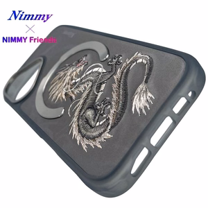 Nimmy Dragon MagSafe Suojakuori iPhone 16:lle - harmaa