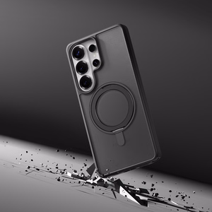 Rock Rotating Stand Soft Touch Series magneettinen Samsung Galaxy S26 Ultra:lle musta