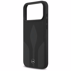 Mercedes Leather The Move MagSafe Suojakuori iPhone 17 Pro Max:lle - Musta