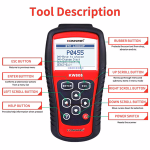 Konnwei KW808 OBD2 -diagnostiikkaskanneri