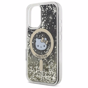 Hello Kitty Liquid Glitter Fever MagSafe Suojakuori iPhone 16:lle - kultainen