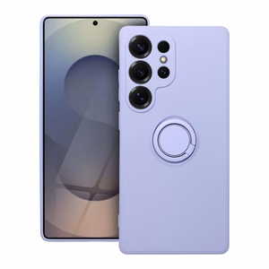 Silikoninen Suojakuori Renkaalla Samsung S25 ULTRA:lle violetti
