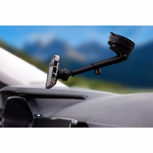 Magneettinen autopuhelinteline MagSafe-yhteensopiva Forcell F-Grip PrecisionX tuulilasi / kojelauta / ilmaventtiili musta