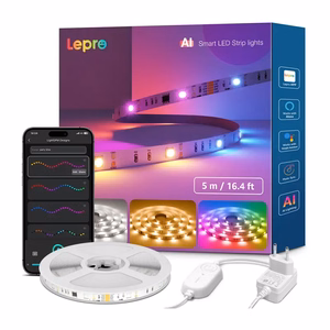 Lepro S2 5m Wi-Fi Bluetooth RGBIC LED-nauha