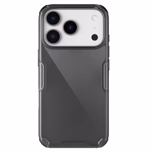 Nillkin Nature TPU Pro Suojakuori iPhone 17 Pro:lle - Puoliläpinäkyvä musta