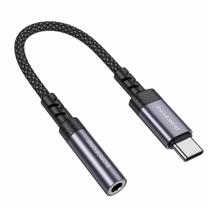Borofone Adapter BV24 Graceful - Type C to jack 3,5mm - grey