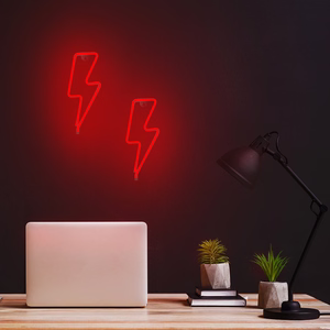 Neon LED-valo BOLT punainen Bat + USB FLNE06 Forever Light