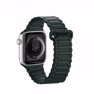 Dux Ducis Strap (Armor Version) hihna Apple Watch Ultra, SE, 9, 8, 7, 6, 5, 4, 3, 2, 1 (49, 45, 44, 42 mm) silikoni magneettinen hihna rannekoru vihreä