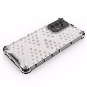 Honeycomb tapauksessa panssaroitu suojus geelirunko Samsung Galaxy A73 sininen