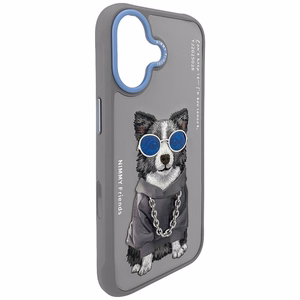 Nimmy Glasses Cool Nag Suojakuori iPhone 17:lle - Harmaa