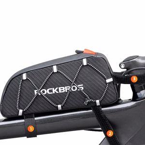 Rockbros 039BK punottu 1 l polkupyörän runkolaukku – musta